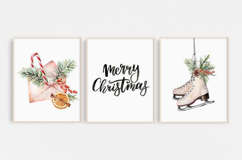 

Набор новогодних постеров Christmas Sign формат А3 NEHILO