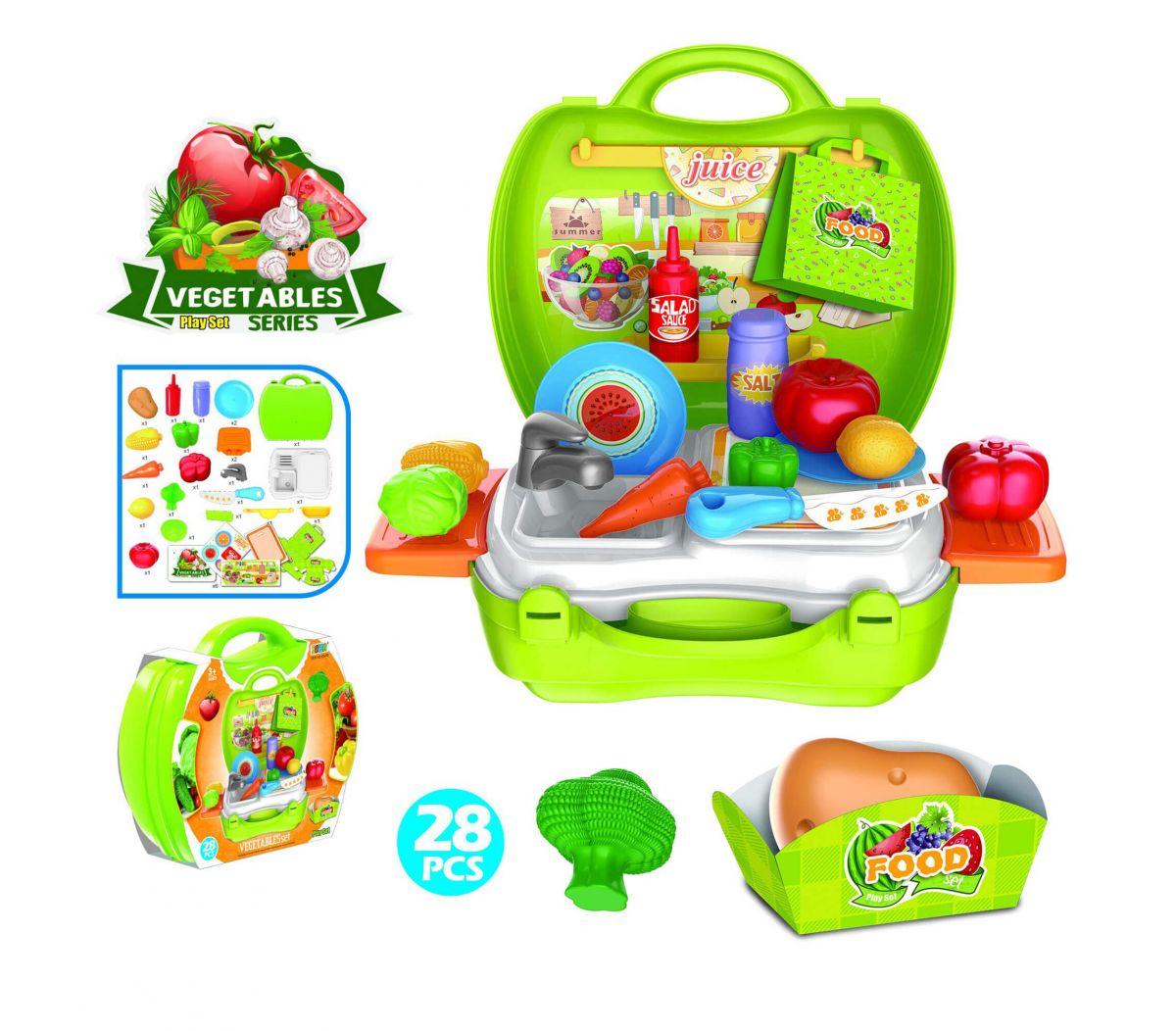 

Игровой набор Овощи в чемоданчике Bowa (8349A) (118643)