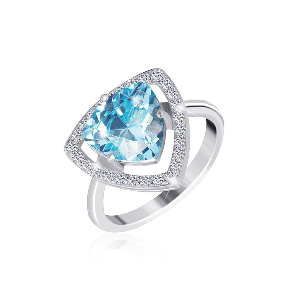 

Серебряное кольцо Silvex925 16.5 мм с фианитом (вес 3.4 г) модели КК2ФТ/409-Д