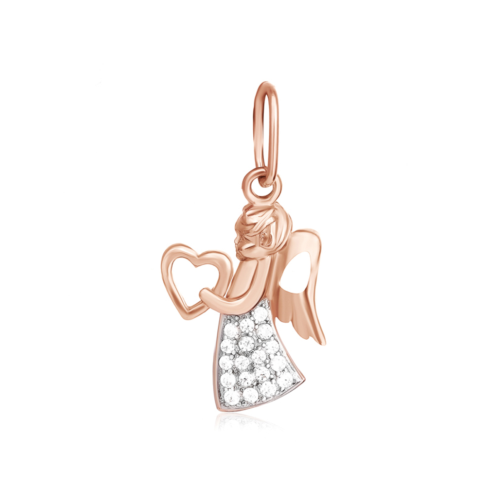 

Серебряный подвес-ангел Silvex925 с фианитом (вес 1.2 г) модели П3Ф/179