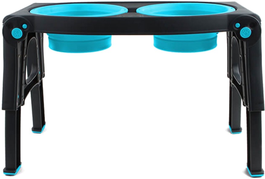 

Миска двойная с регулируемыми ножками для собак Dexas Adjustable Height Pet Feeder 960 мл Голубая