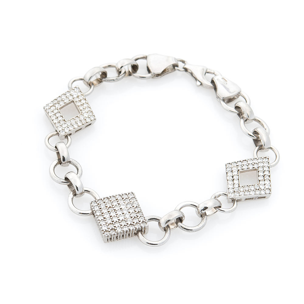 

Серебряный браслет S-ONIKS 20.5 см с фианитом (16.5 г) модели 14484-16,5-20,5