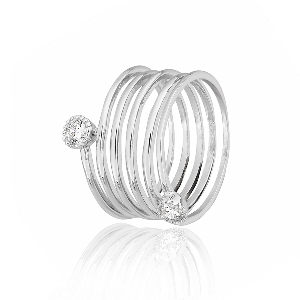 

Серебряное кольцо Silvex925 16 мм с фианитом (вес 3.5 г) модели К2Ф/268-16