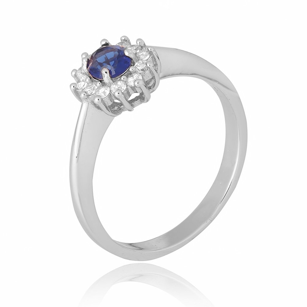 

Серебряное кольцо Silvex925 15.5 мм с фианитом (вес 1.9 г) модели КК2ФС/375-Б