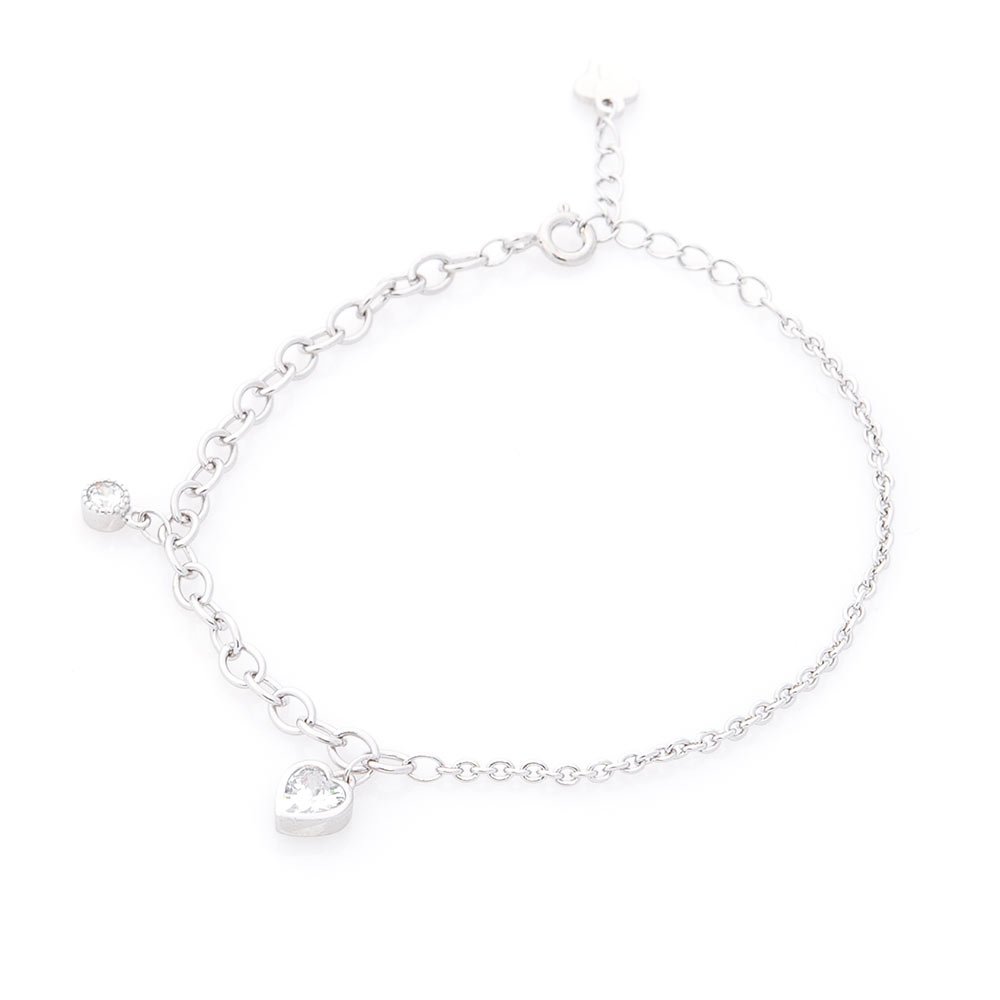 

Серебряный браслет S-ONIKS «Сердечко» 22 см с фианитом (2.9 г) модели 141280-2,9-22
