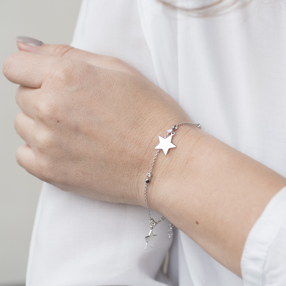

Серебряный браслет S-ONIKS «Звездочки» 20 см (4.4 г) модели 141216-4,4-20