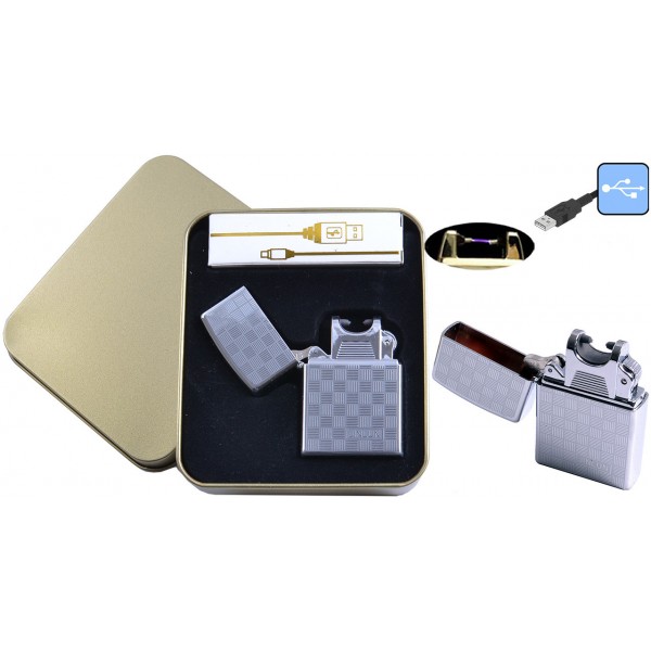 

Электроимпульсная зажигалка Jin lun (USB) №4706-2