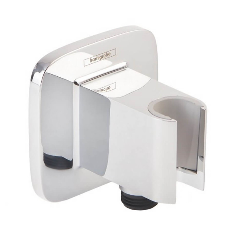 

Подключение шланга Hansgrohe Fixfit Porter E с держателем для лейки 26485000 хром (55267)