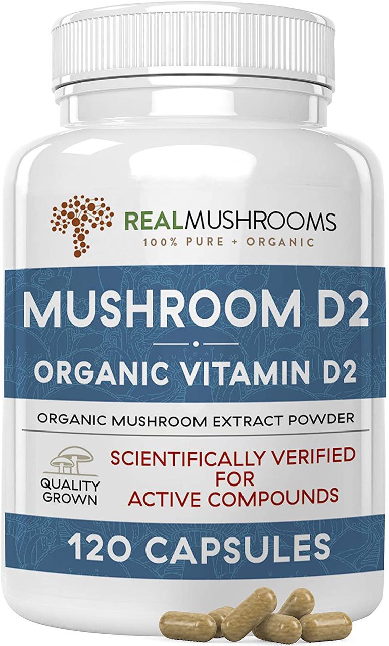 

БАД Real Mushrooms Vitamin D 120 капсул