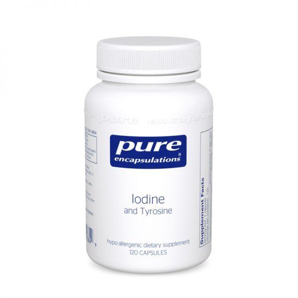 

БАД Йод и тирозин Pure Encapsulations Iodine and Tyrosine 120 капсул