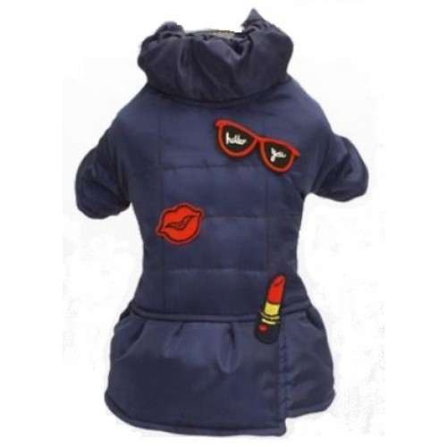 

Жакет для собак Croci Patches утепленный Синий 25 см