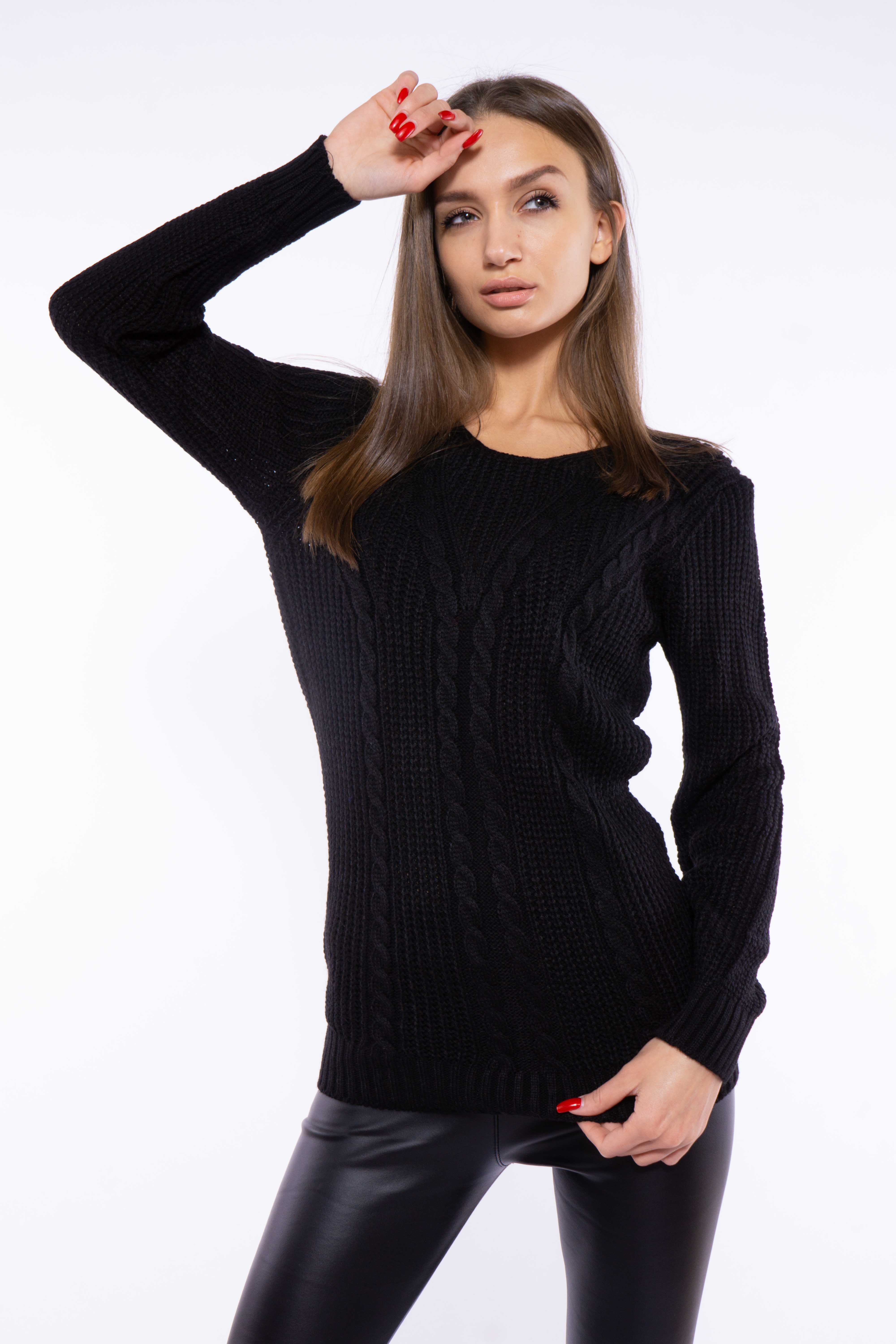 

Свитер удлиненный Time of Style 610F001 S-M Черный