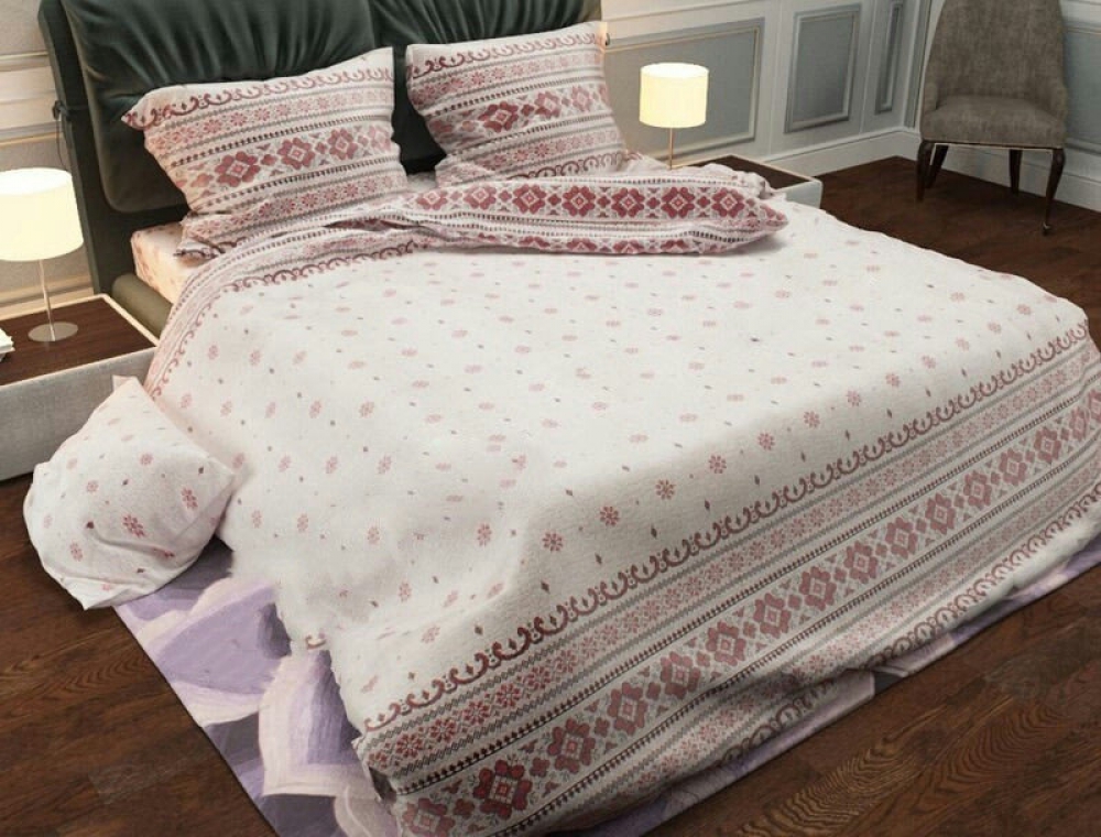 

Комплект постельного белья Komfort-tekstil Вышиванка красн., бязь (Полуторный)