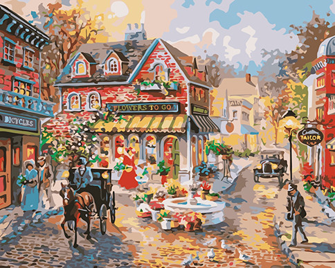 

Картина по номерам ЛАВКА ЧУДЕС "Городская площадь" в коробке, 40х50см, LC30063