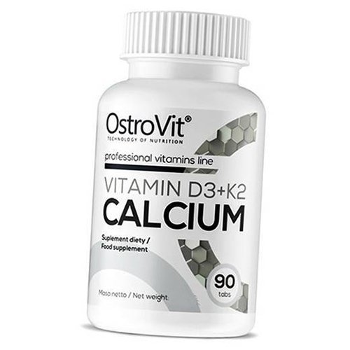 

Кальций Д3 К2, Vitamin D3 + K2 Calcium, Ostrovit 90таб (36250017)