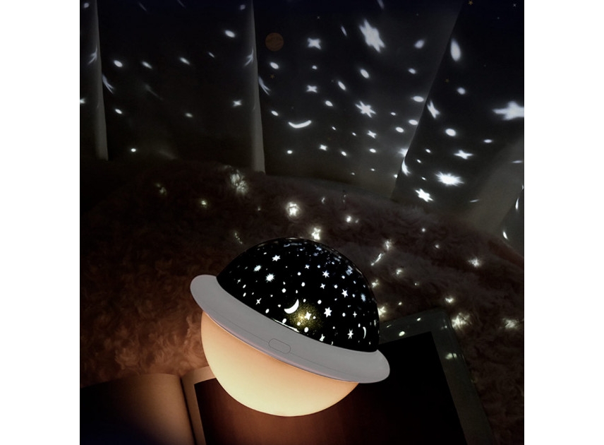 

Проектор звездного неба Losso - детский ночник НЛО Белый 109-10824974