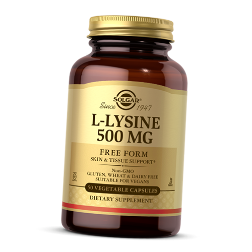 

Лизин, L-Lysine 500, Solgar 50вегкапс (27313007)