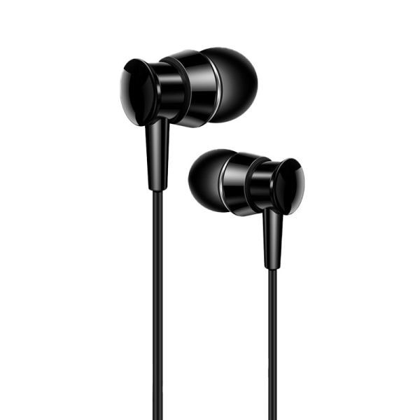 

Наушники XO S25 Encok черные проводные вакуумные с микрофоном