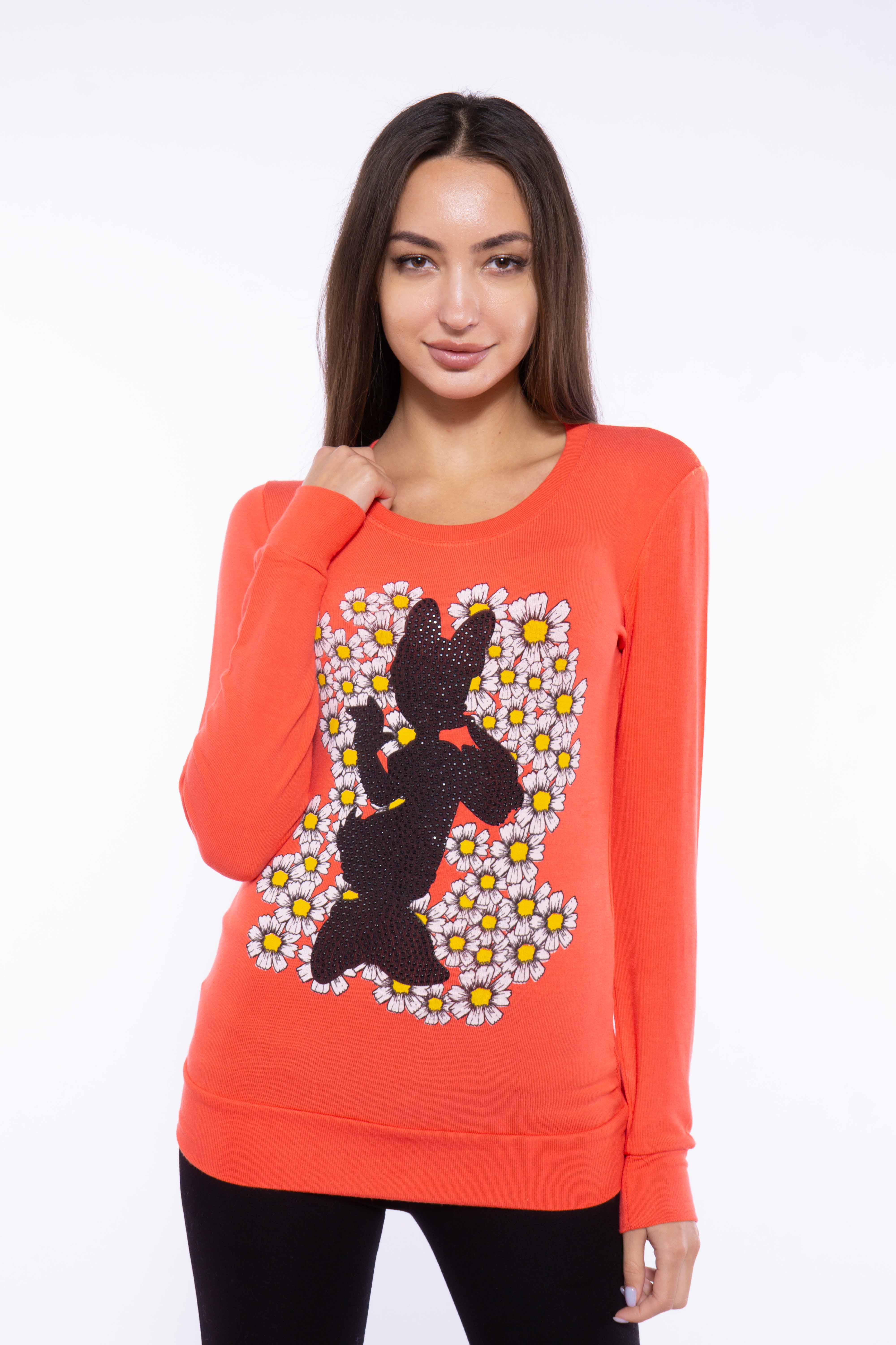 

Свитшот женский Time of Style 120PDNK3023 M Коралловый