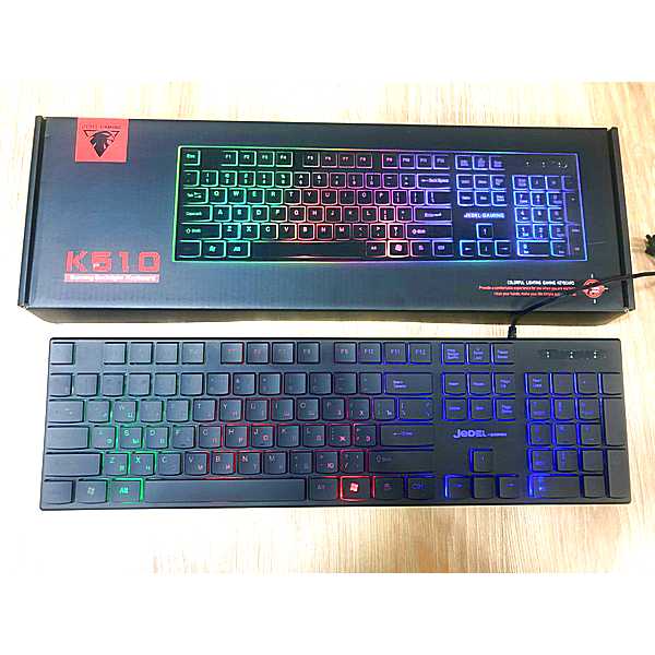 

Клавиатура с подсветкой (русская язычная раскладка) Jedel K510 RGB