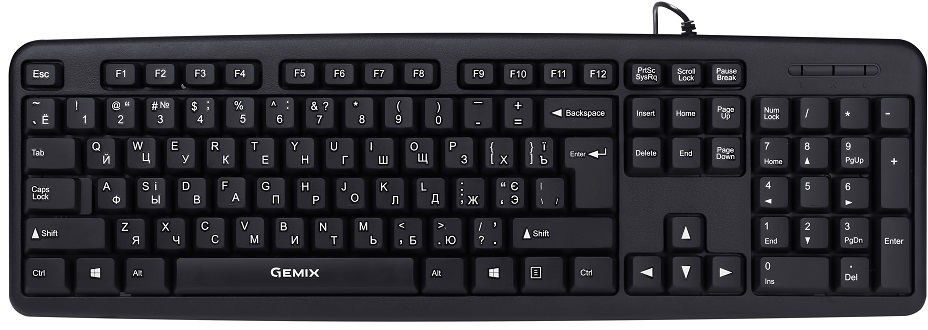 

Клавиатура проводная Gemix KB140 USB Black