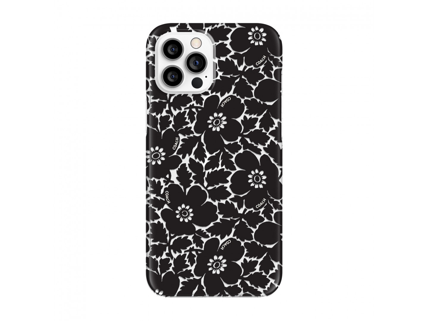 

Чехол для телефона Coach Protective Case for iPhone 12 Pro Max - Bold Floral Black/Clear (CIPH-055-BFBLK)