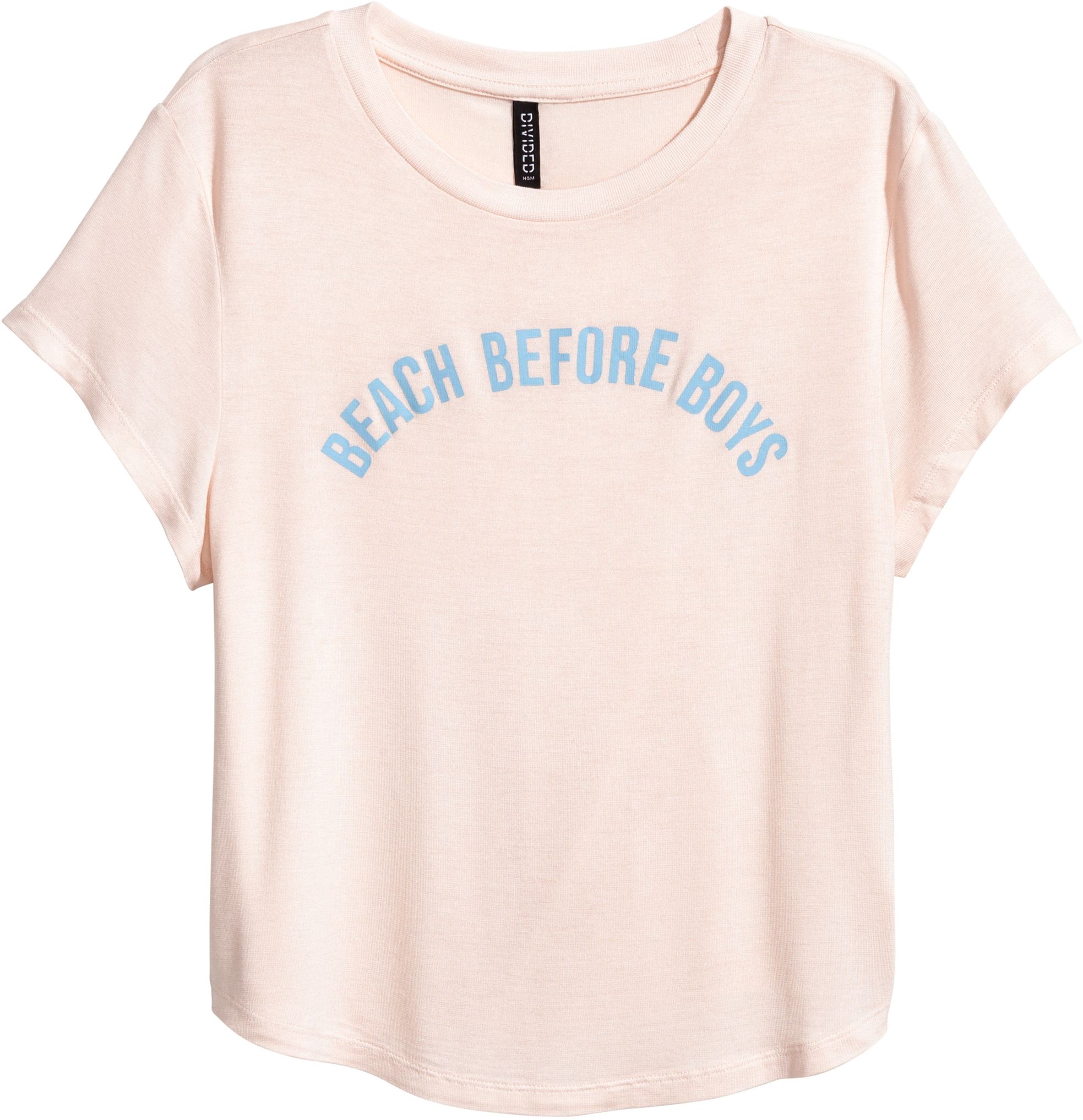 

Футболка H&M 49079366 M Пудровая