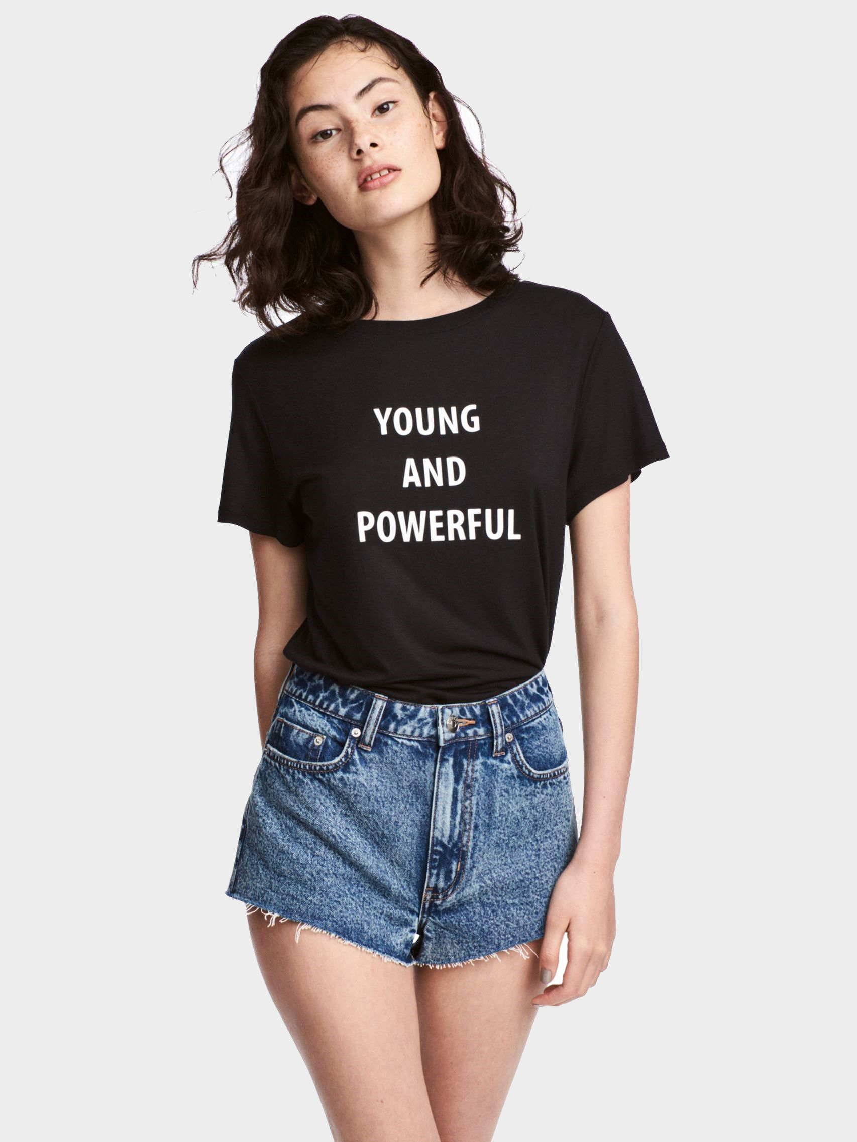 

Футболка H&M 490793612 XS Черная