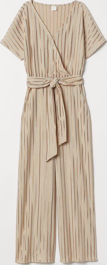 

Комбинезон H&M 790666912 L Бежевый в полоску