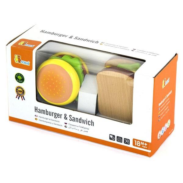 

Игровой набор Viga Toys 'Гамбургер и сэндвич' (50810)