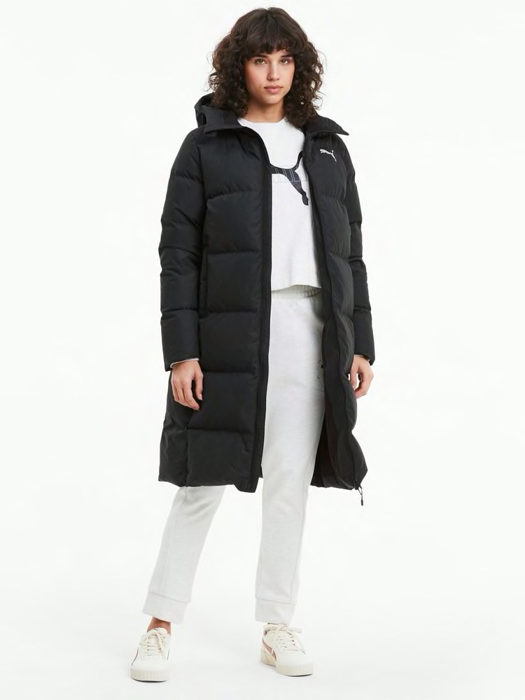 Puma long sales oversized down coat