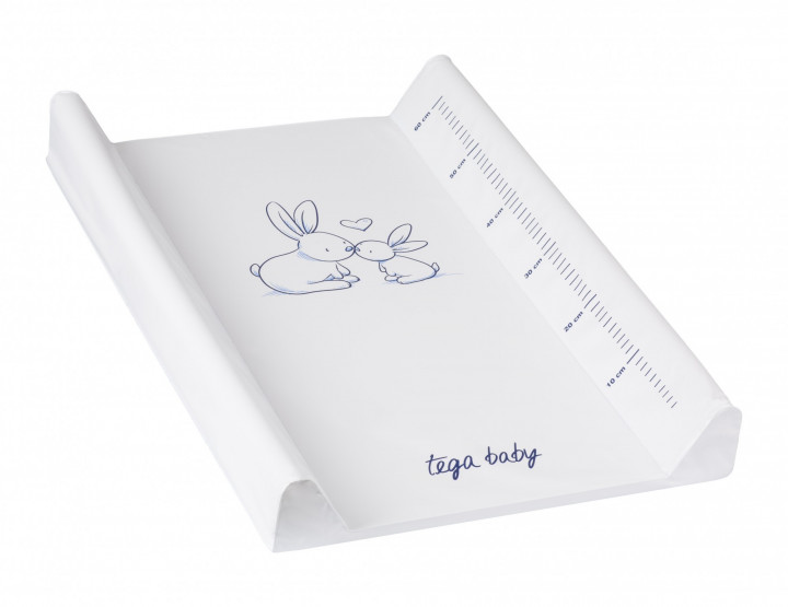 

Пеленальный матрасик Tega Baby Rabbits Зайчики 70*49 см белый