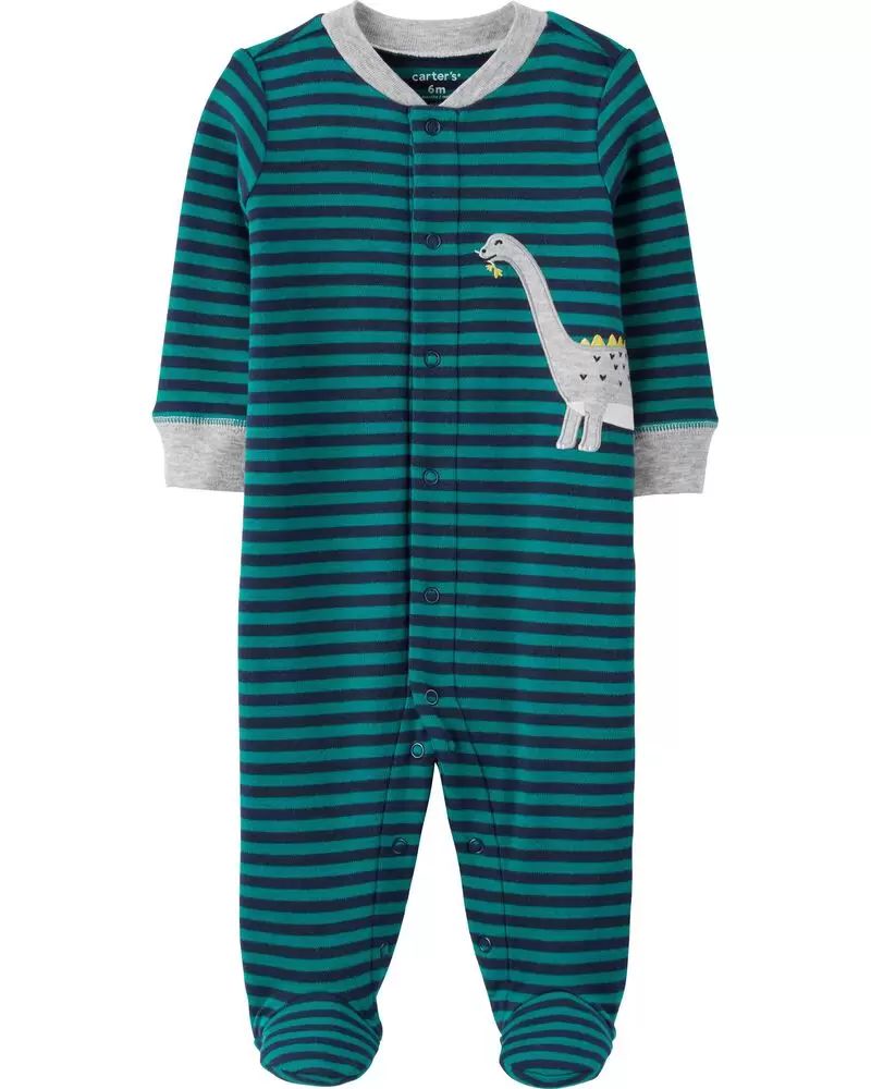 

Хлопковый человечек Carters 19600610 9М 67-72см Динозаврик