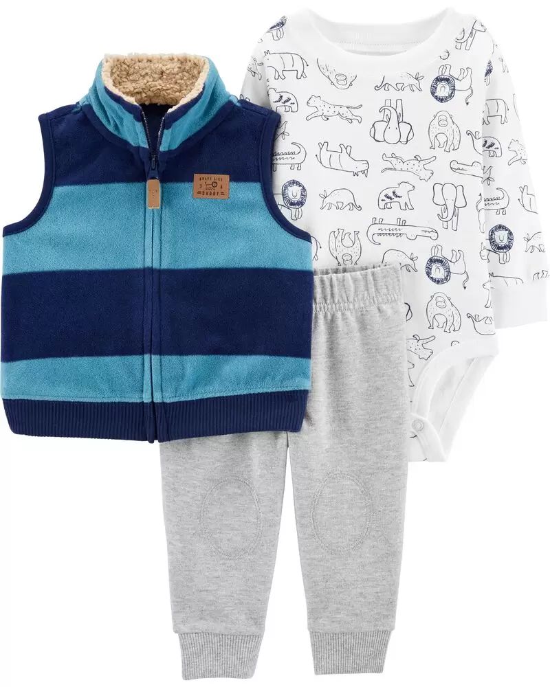 

Костюм (боди+ штаны+ жилетка) Carters 1J202710 24M 81-86 см