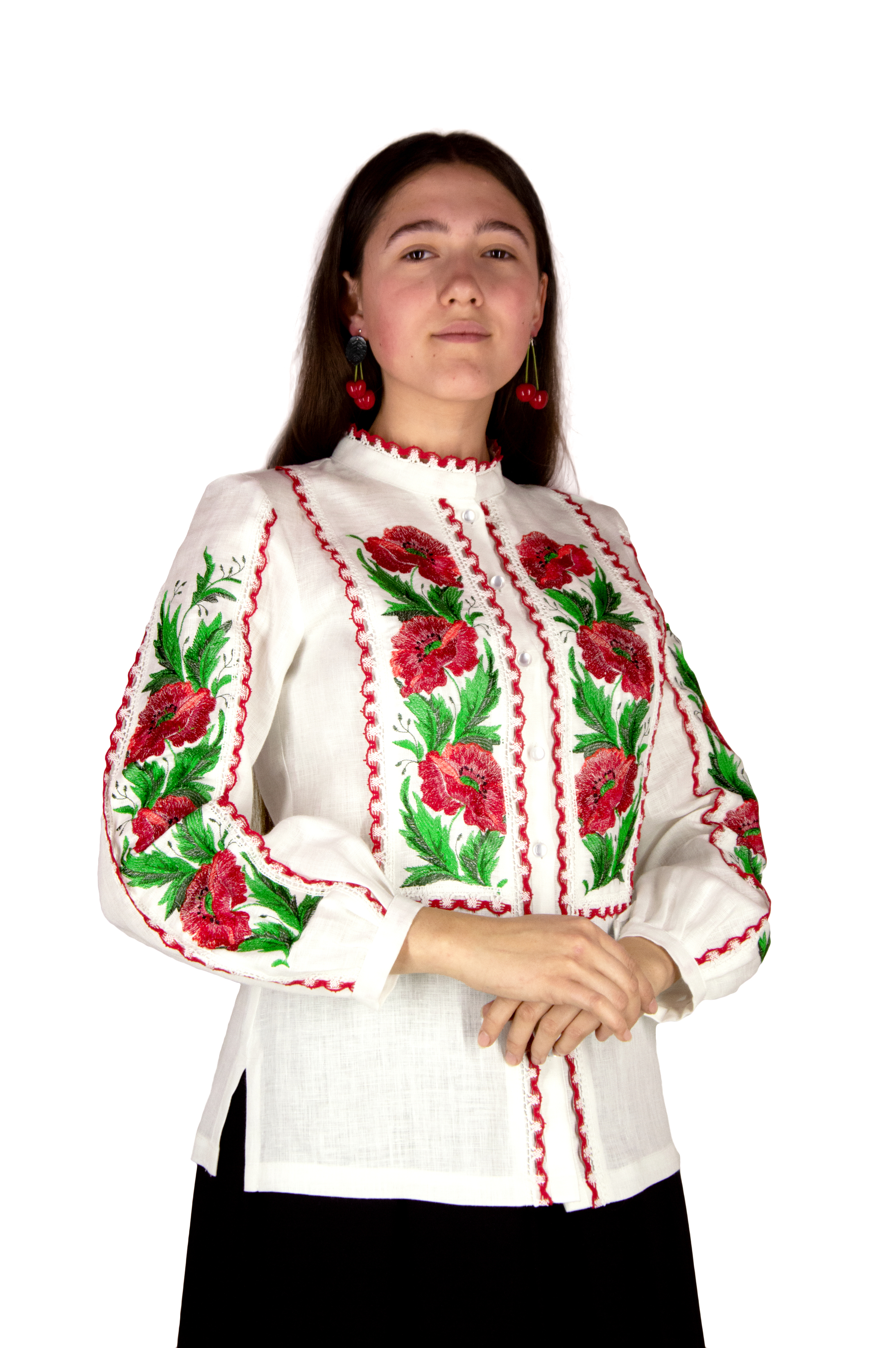 

Блуза Галерея льону Уляна белый 48 9010/48/101