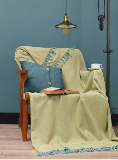 

Плед Eponj Home Iplik 200х240 Sari-Mint Желтый-Ментоловый (svt-2000022251075)