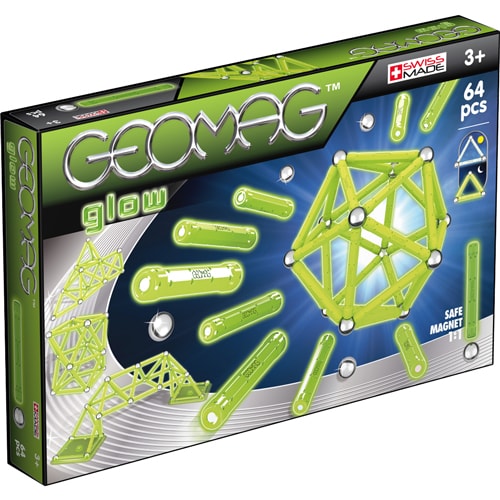

Светящийся магнитный конструктор Geomag Glow 64 детали | Геомаг