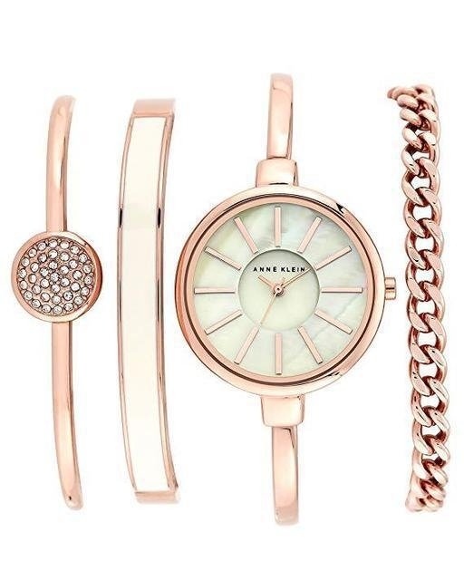 

Часы в подарочной упаковке watch set AK gold white Anne Klein - 131708