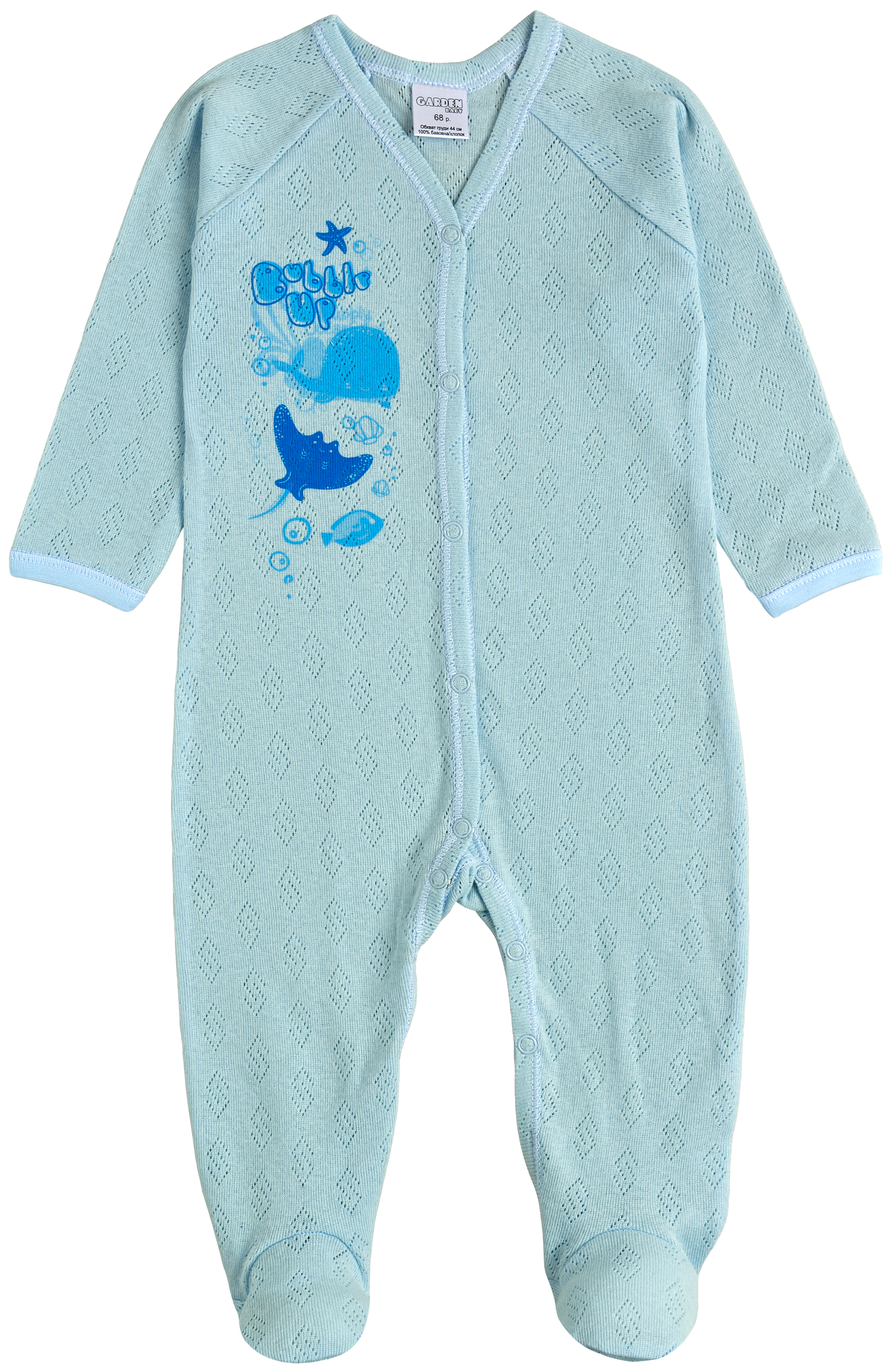 

Человечек Garden Baby Рыбки 10216-88 74 см Голубой зигзаг (4821021688420)