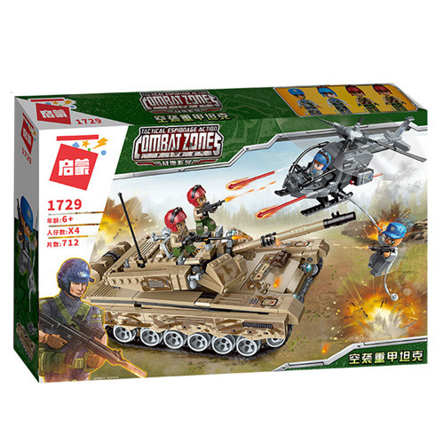 

Конструктор Qman Танк против вертолета 712 деталей (1729)