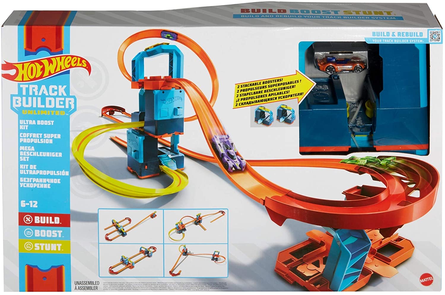 

Игровой набор Хот Вилс Комплект ультра ускорителей Hot Wheels Track Builder Unlimited Ultra Stackable