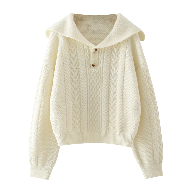 

Свитер женский с фактурным орнаментом Whitey Berni Fashion (One Size) Белый