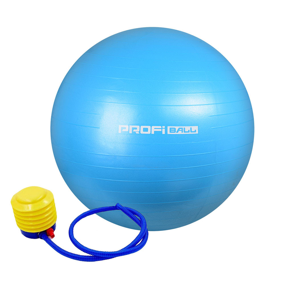 

Мяч для фитнеса фитбол с насосом Profitball 55 см голубой (MS 0382-BL-1)