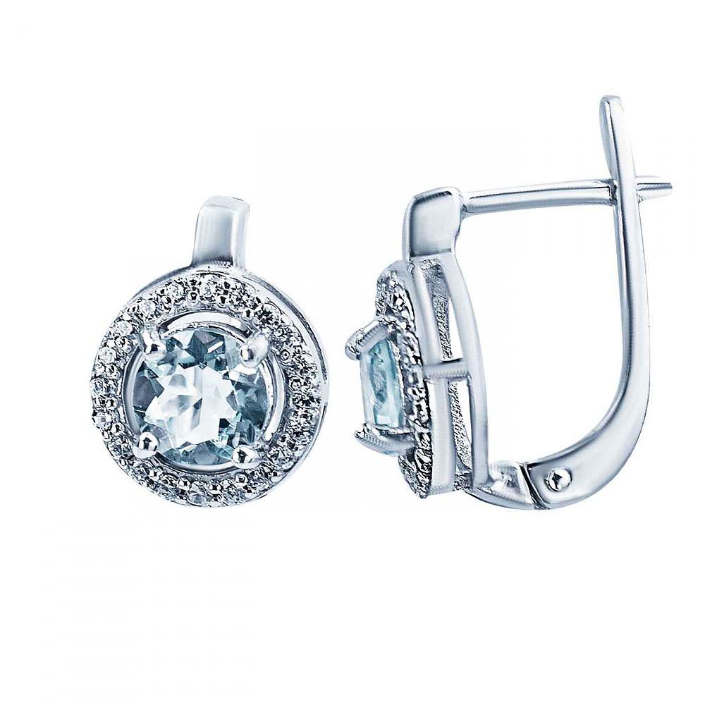 

Серьги из серебра с топазами 872957