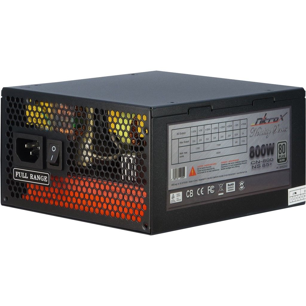 

Блок питания ПК Nitrox CN-800 NS 85+ Модульный 800 Вт (CN-800 NS 85+)