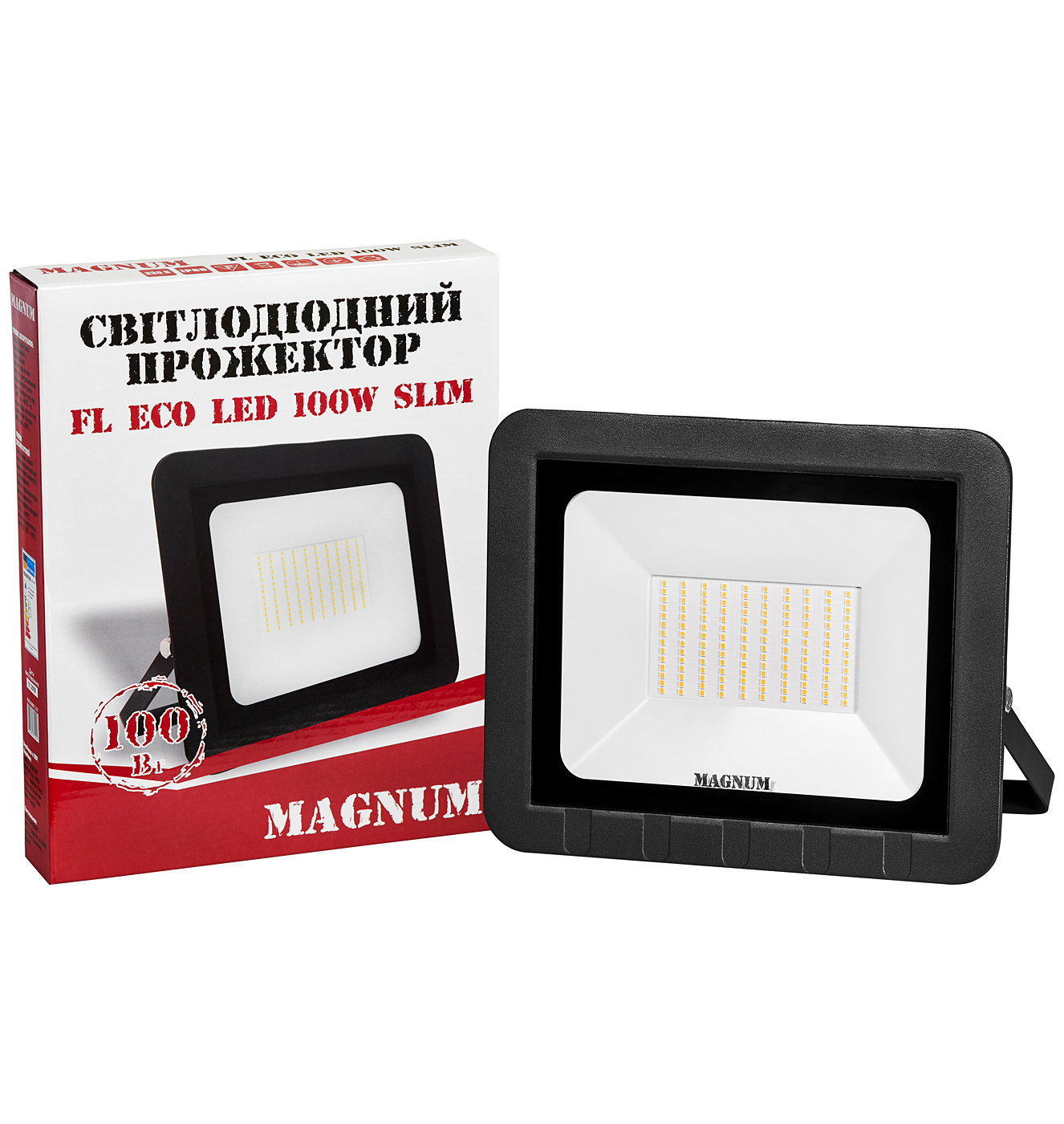 

Прожектор светодиодный MAGNUM FL ECO LED 100Вт slim 6500К IP65