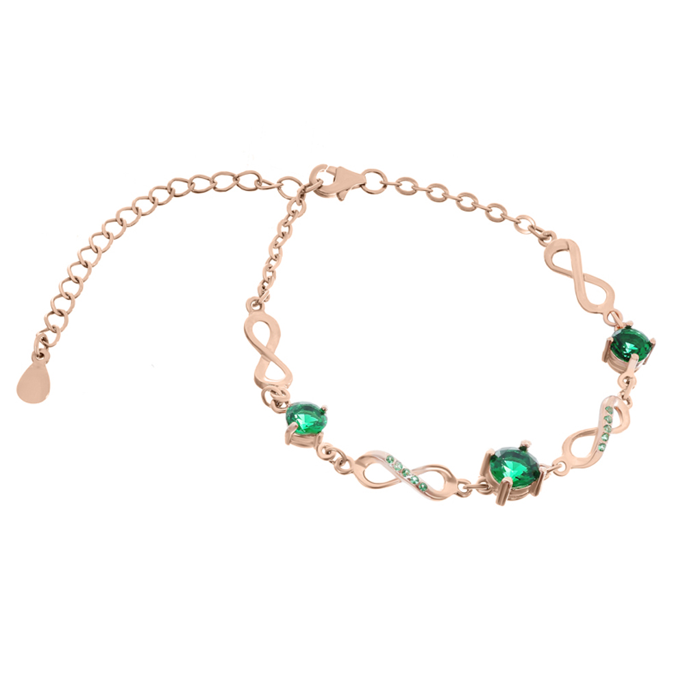 

Серебряный браслет Silvex925 16+5 см с фианитом (вес 4.3 г) модели Б3ФИ/466