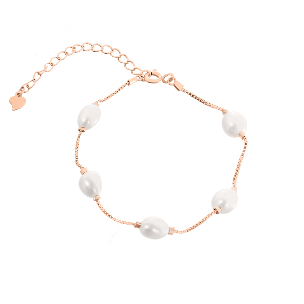 

Серебряный браслет Silvex925 16+5 см с культ. жемчугом (вес 3.6 г) модели Б3Ж/452