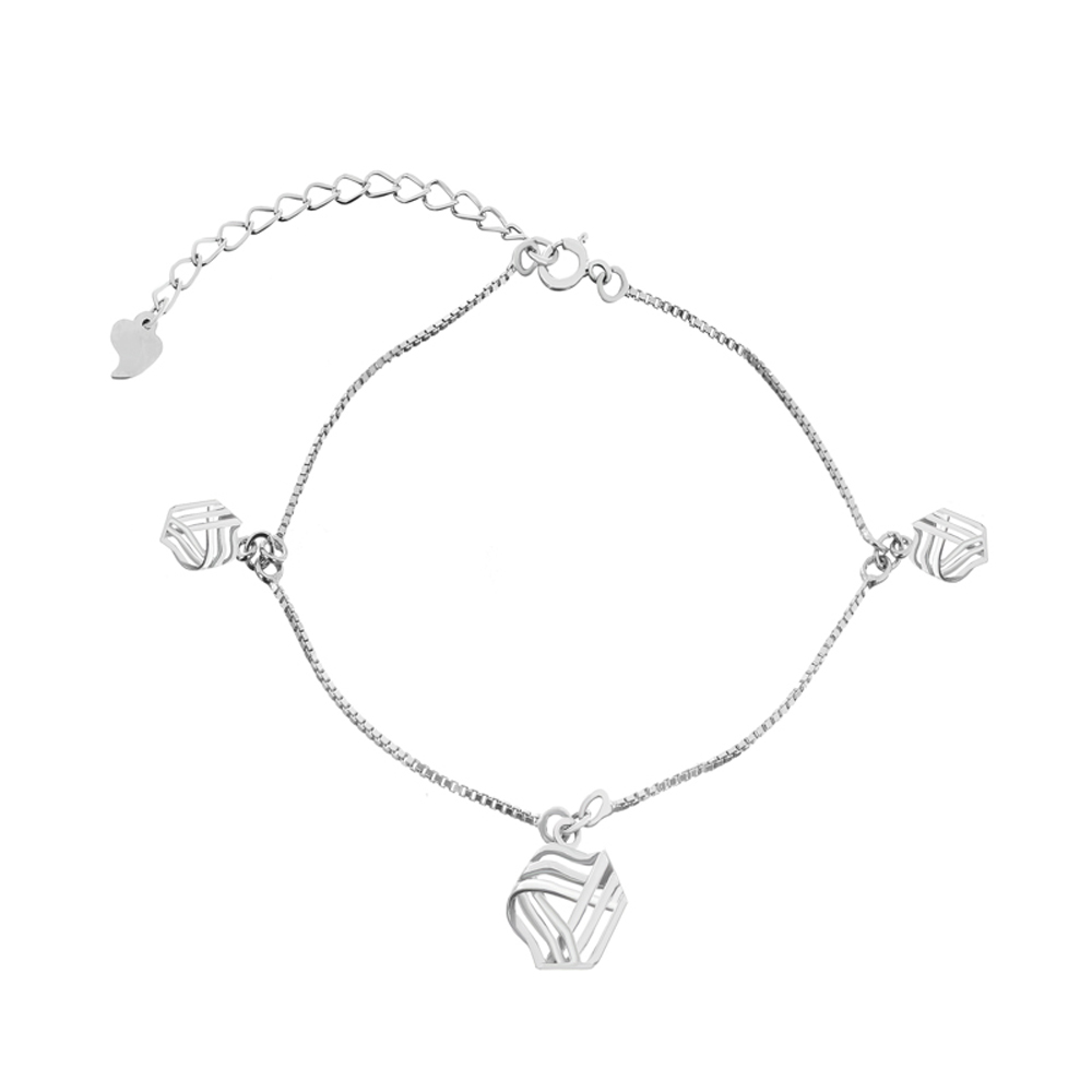 

Серебряный браслет Silvex925 17+4 см (вес 2.3 г) модели Б2/415