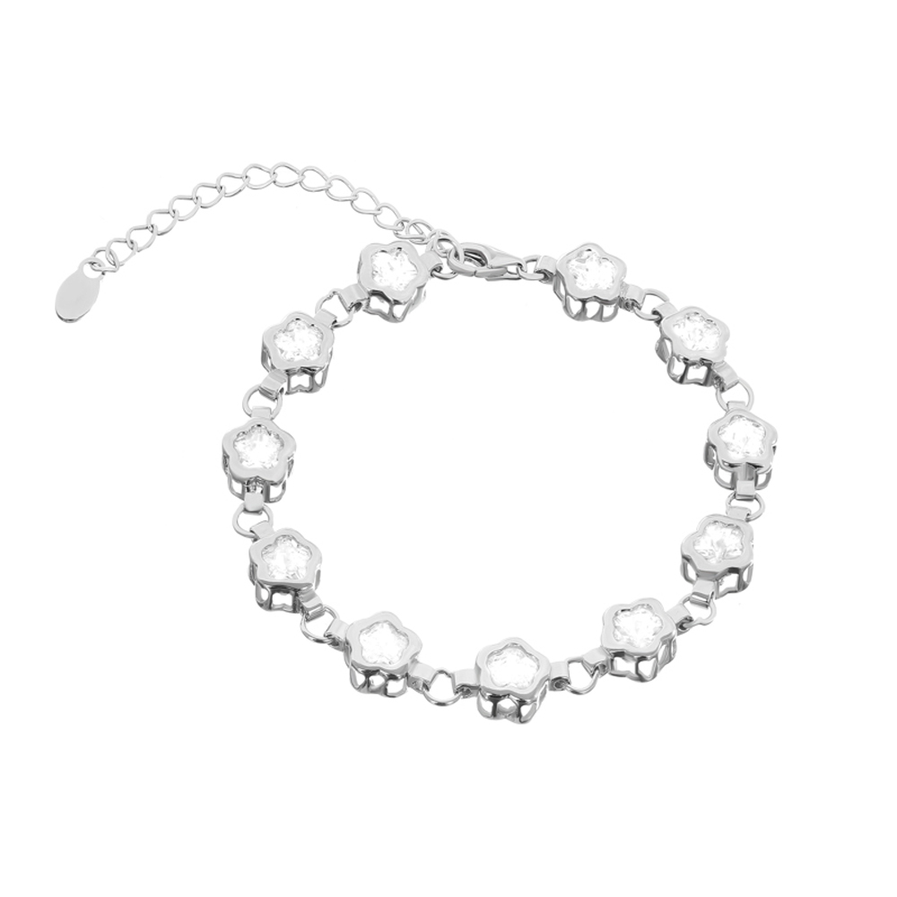 

Серебряный браслет Silvex925 17+5 см с фианитом (вес 10 г) модели Б2Ф/404